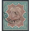 INDIA - 1895 3Rp brown/green QV, used – SG # 108