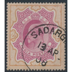 INDIA - 1903 2Rp rose-red/yellow-brown KEVII, Bangladesh cancel – SG # 138