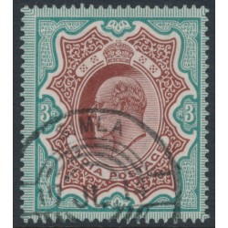 INDIA - 1911 3Rp red-brown/green KEVII, used – SG # 141