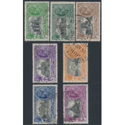 INDIA - 1935 KGV Silver Jubilee set of 7, stars pointing left, used – SG # 240w-246w