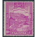 PAKISTAN - 1948 10R magenta Khyber Pass, perf. 14, MH – SG # 41