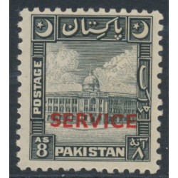 PAKISTAN - 1949 8a black Karachi Port Trust, crescent left, o/p SERVICE, MNH – SG # O31