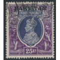 PAKISTAN - 1947 25R violet/purple Indian KGVI, o/p PAKISTAN, used – SG # 19
