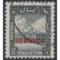 PAKISTAN - 1948 8a black Karachi Port Trust, crescent right, o/p SERVICE, used – SG # O22