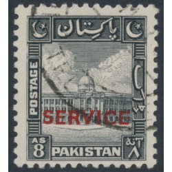 PAKISTAN - 1948 8a black Karachi Port Trust, crescent right, o/p SERVICE, used – SG # O22