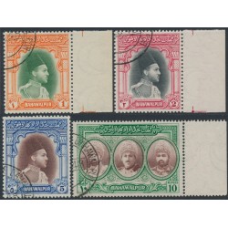 BAHAWALPUR - 1948 Definitives colour changes set of 4, used – SG # 35-38