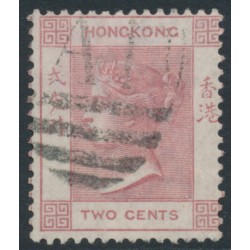 HONG KONG - 1882 2c rose-lake QV, crown CA watermark, Amoy cancel – SG # 32 / Z31a