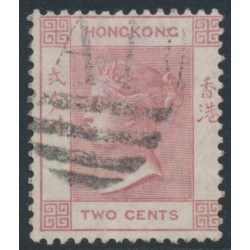 HONG KONG - 1882 2c rose-lake QV, Amoy cancel – SG # 32 / Z31a