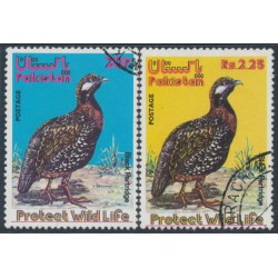 PAKISTAN - 1975 20p & 2.25Rp Black Partridge set of 2, used – SG # 394-395