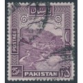 PAKISTAN - 1968 25Rp violet Khyber Pass, star & crescent watermark, used – SG # 210