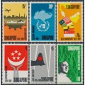 SINGAPORE - 1969 15c to $10 Founding of Singapore set of 6, MNH – SG # 121-126