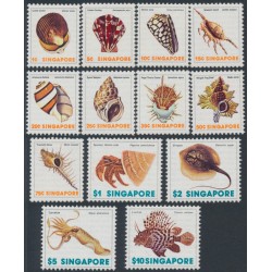 SINGAPORE - 1977 1c to $10 Marine Life set of 13, MNH – SG # 289-301