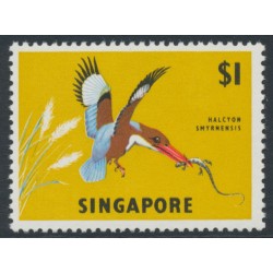 SINGAPORE - 1966 $1 Bird, sideways watermark, MNH – SG # 88