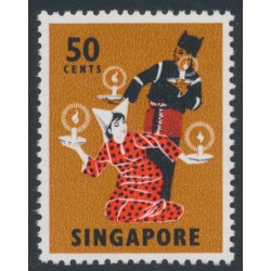 SINGAPORE - 1973 50c Tari Lilin, perf. 13:13, MNH – SG # 110a