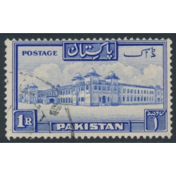 PAKISTAN - 1954 1Rp ultramarine Salimullah Hostel, perf. 13½, used – SG # 38a