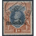BAHRAIN - 1940 1Rp grey/red-brown Indian KGVI definitive, used – SG # 32