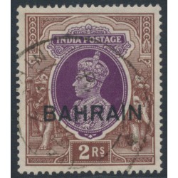 BAHRAIN - 1940 2Rp purple/brown Indian KGVI definitive, used – SG # 33