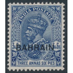 BAHRAIN - 1933 3a6p ultramarine Indian KGV definitive, MH – SG # 8