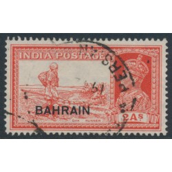 BAHRAIN - 1939 2a vermilion Dak Runner Indian definitive, used – SG # 24