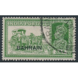 BAHRAIN - 1941 3a yellow-green Dak Tonga Indian definitive, used – SG # 26