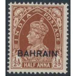 BAHRAIN - 1938 ½a brown Indian KGVI definitive, MNH – SG # 21