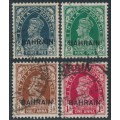 BAHRAIN - 1938 3p to 1a Indian KGVI definitives set of 4, used – SG # 20-23
