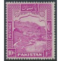 PAKISTAN - 1948 10R magenta Khyber Pass, perf. 14, MH – SG # 41