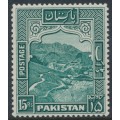 PAKISTAN - 1957 15Rp blue-green Khyber Pass, perf. 13, MH – SG # 42b