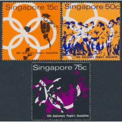 SINGAPORE - 1970 15c to 75c People’s Association set of 3, MNH – SG # 133-135