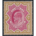 INDIA - 1903 2Rp rose-red/yellow-brown KEVII, MH – SG # 138
