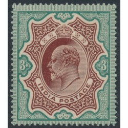 INDIA - 1904 3Rp brown/green KEVII, MH – SG # 140