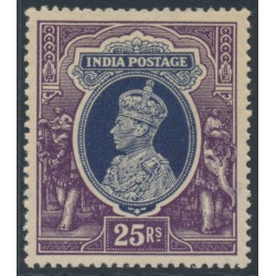 INDIA - 1937 25Rp slate-violet/purple KGVI, multi star watermark, MH – SG # 264