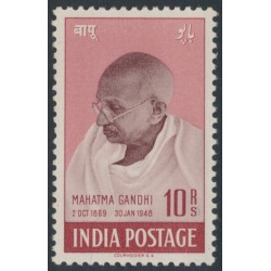 INDIA - 1948 10R purple-brown/lake Mahatma Gandhi, MNH – SG # 308 