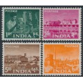 INDIA - 1959 Definitives hi-values set of 4, Asokan watermark, MNH – SG # 413-416