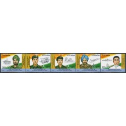INDIA - 2000 3Rp Gallantry Award Winners strip of 5, MNH – SG # 1899a