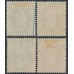 INDIA - 1937 3p to 1a KGVI set of 4, multi star watermark, MH – SG # 247-250