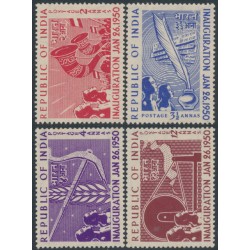 INDIA - 1950 2a to 12a Inauguration of the Republic set of 4, MNH – SG # 329-332