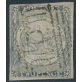 AUSTRALIA / NSW - 1850 2d ultramarine Sydney Views, plate III, used – SG # 29