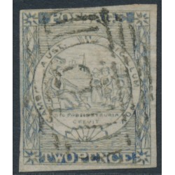 AUSTRALIA / NSW - 1850 2d ultramarine Sydney Views, plate III, used – SG # 29