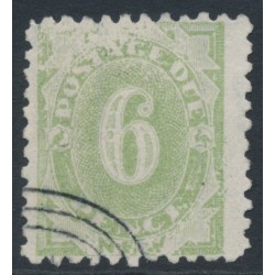 AUSTRALIA / NSW - 1891 6d green Postage Due, perf. 10:10, CTO – SG # D6