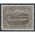 AUSTRALIA / TAS - 1909 3d brown Spring River, perf. 12½, thin paper, MH – SG # 262