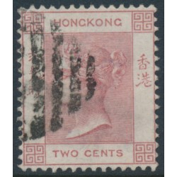 HONG KONG - 1882 2c rose-lake QV, crown CA watermark, used – SG # 32