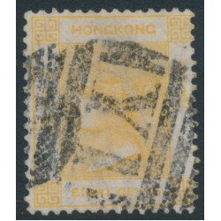 HONG KONG - 1864 8c pale dull orange QV, Yokohama cancel – SG # 11 / Z35
