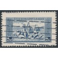 CZECHOSLOVAKIA - 1934 2Kč blue National Anthem on thick carton paper, used – Michel # 331x