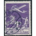 DENMARK - 1925 15øre violet Airmail, used – Facit # 214