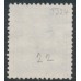 DENMARK - 1920 20øre dark blue Official (Tjenstemærke) with crosses watermark, used – Facit # TJ24