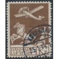 DENMARK - 1929 1Kr brown Airmail, used – Facit # 217