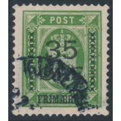 DENMARK - 1912 35øre on 32øre green Official, used – Facit # 122