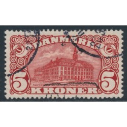 DENMARK - 1912 5Kr brown-red Copenhagen GPO with crown watermarks, used – Facit # 120