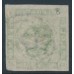 DENMARK - 1858 8Sk green Crown, imperforate, lined background, used – Facit # 8